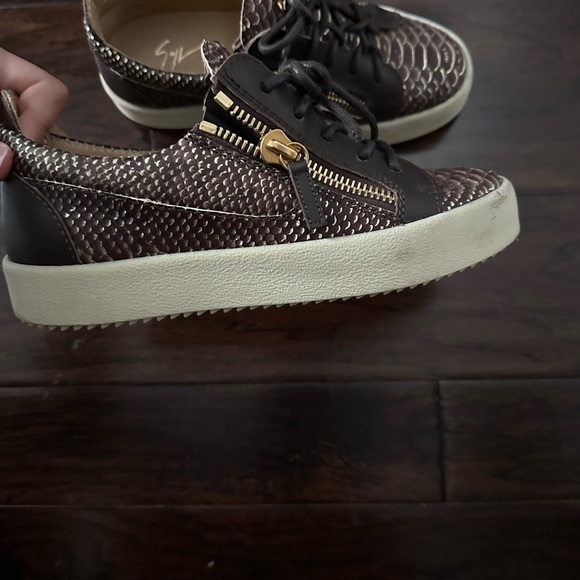 Worn Giuseppe zannoti sneakers snake print brown - Picture 3 of 4